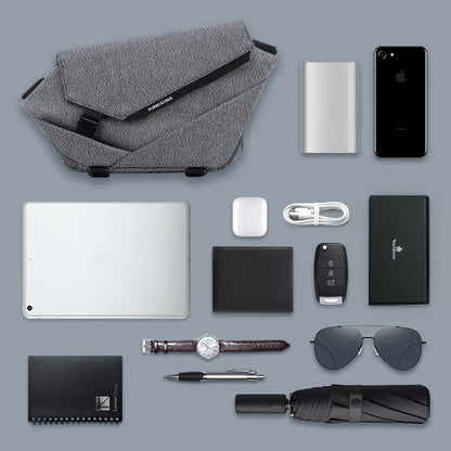kingsos Men Crossbody Bag Kingsons Male Messenger Bag Waterproof Sling Bag Small Chest Bag 10 Inch Tablet Bag Business Casual