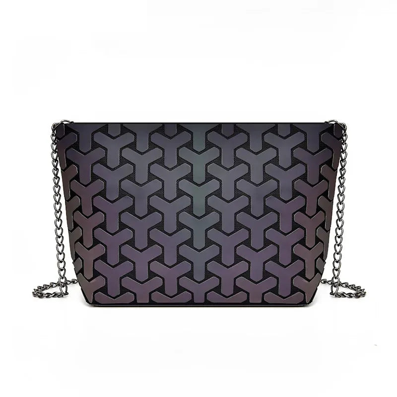 ladies crossbody bags Women small Chain shoulder bags for woman 2020 Colorful luminous Fashion sequin Geometric Bag Clutch bolso