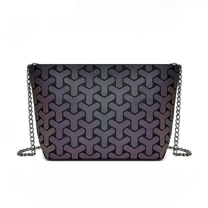 ladies crossbody bags Women small Chain shoulder bags for woman 2020 Colorful luminous Fashion sequin Geometric Bag Clutch bolso