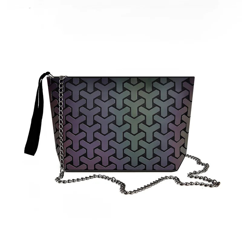 ladies crossbody bags Women small Chain shoulder bags for woman 2020 Colorful luminous Fashion sequin Geometric Bag Clutch bolso