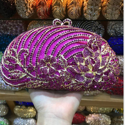 lady Luxury Gold Silver Crystal Diamond Day Clutch XIYUAN Evening Bag Rhinestone Bride Wedding Clutches purse shoulder Bag