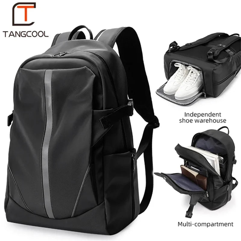 laptop backpack with shoes compartment Large Capacity Laptop Backpack Waterproof Travel bag