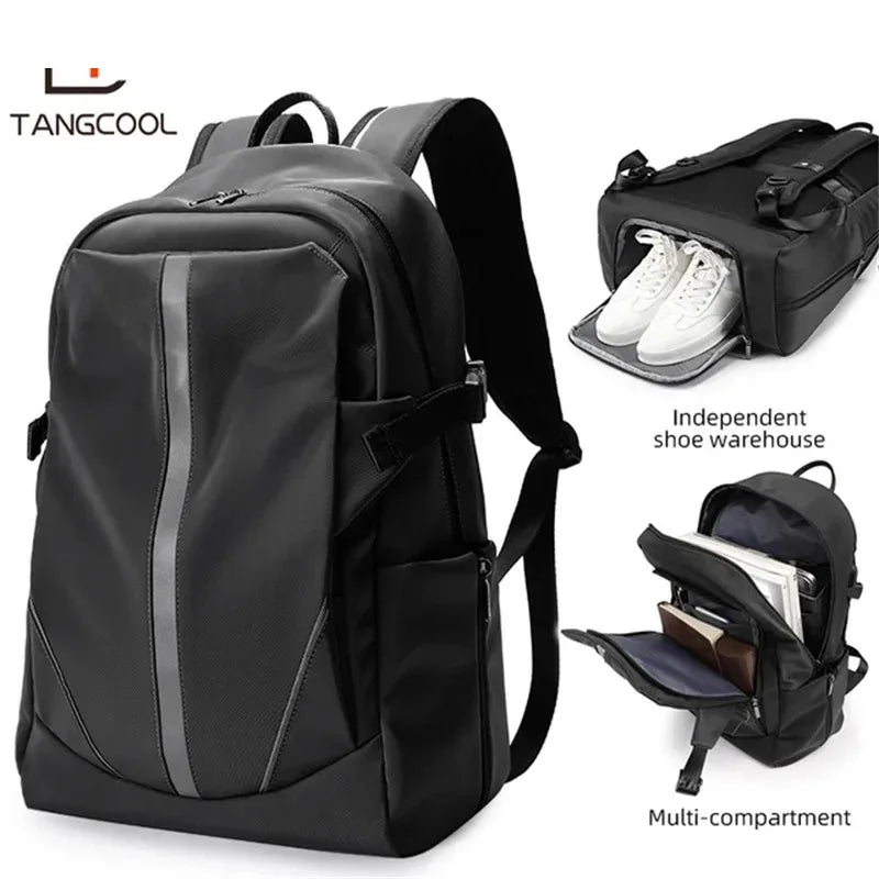 laptop backpack with shoes compartment Large Capacity Laptop Backpack Waterproof Travel bag