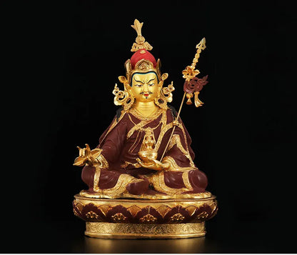 large GOOD  HOME Temple lobby efficacious Protection Nepal, Tibet GOLD Tantra Guru Padmasambhava buddha brass statue  52CM