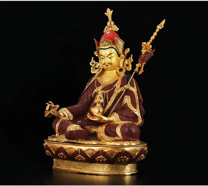 large GOOD  HOME Temple lobby efficacious Protection Nepal, Tibet GOLD Tantra Guru Padmasambhava buddha brass statue  52CM