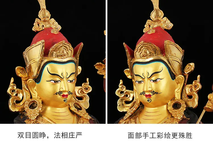 large GOOD  HOME Temple lobby efficacious Protection Nepal, Tibet GOLD Tantra Guru Padmasambhava buddha brass statue  52CM