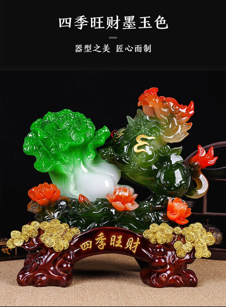 large GOOD Mascot Home store Company talisman Bring wealth money GOOD LUCK Dragon PI XIU JIN CHAN FENG SHUI Decoration Statue
