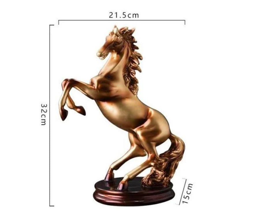 large HOME office Company hall lobby talisman business Success bring wealth Money Gook Luck horse FENG SHUI Mascot Statue