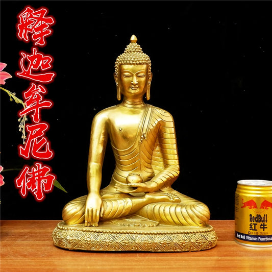 large -Southeast Asia Company SHOP home efficacious Protection Sakyamuni Sakyamuni Almighty God Sitting Buddha brass statue