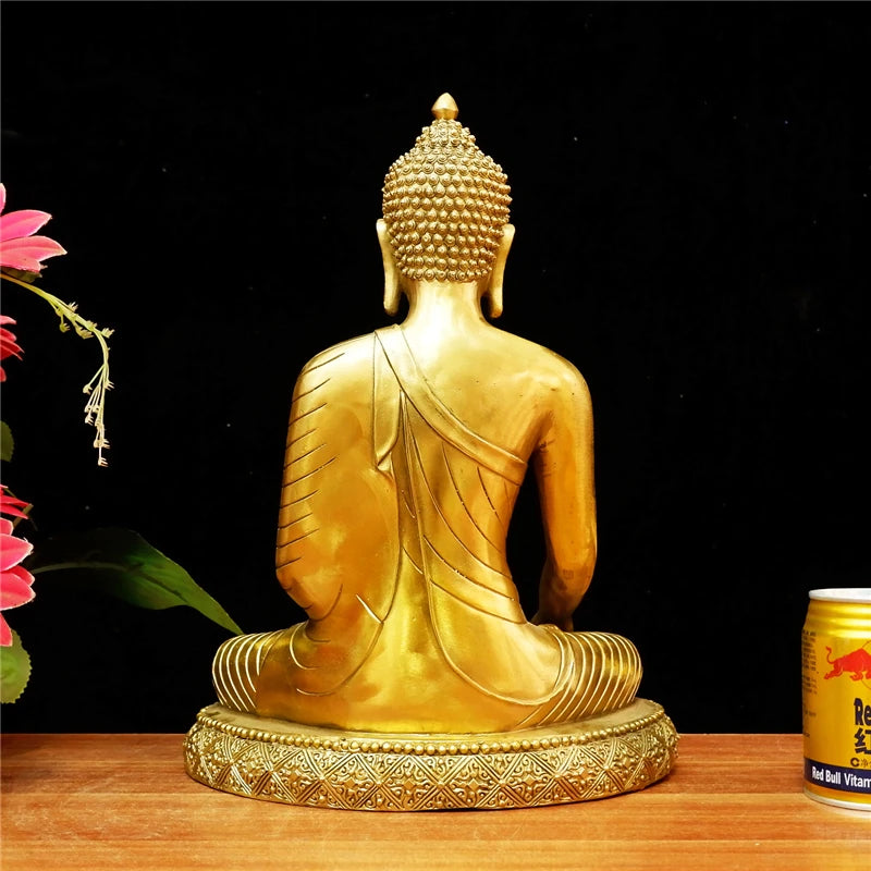 large -Southeast Asia Company SHOP home efficacious Protection Sakyamuni Sakyamuni Almighty God Sitting Buddha brass statue