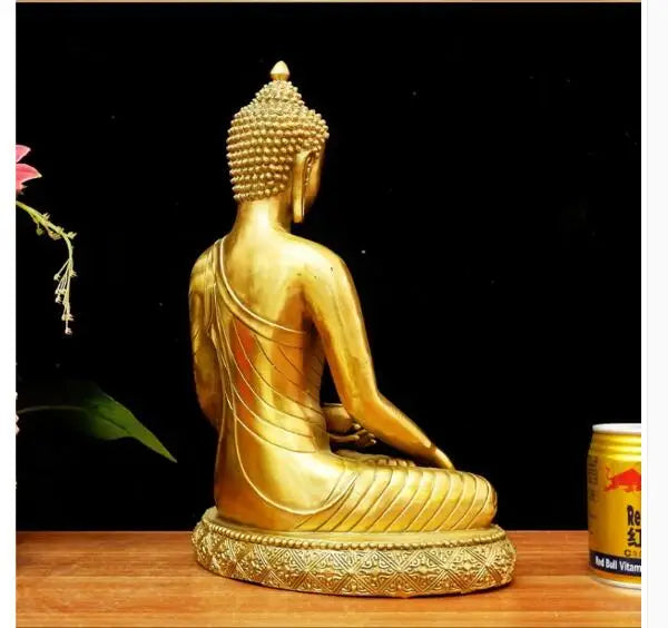 large -Southeast Asia Company SHOP home efficacious Protection Sakyamuni Sakyamuni Almighty God Sitting Buddha brass statue