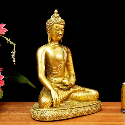 large -Southeast Asia Company SHOP home efficacious Protection Sakyamuni Sakyamuni Almighty God Sitting Buddha brass statue