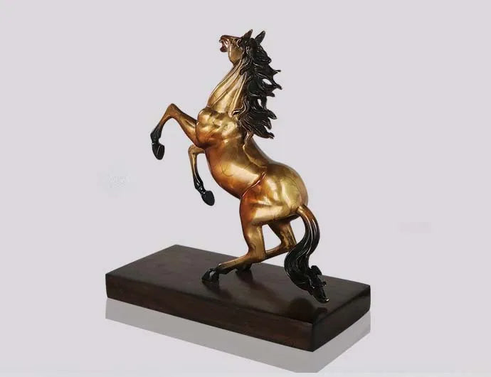 large TOP GOOD 2022 High grade home company office business Success efficacious Talisman Golden Horse brass statue Ornament