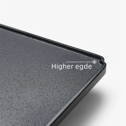 large tea tray weighted natural black stone table water draining outlet hand carved embossed serving trays for kungfu tea set