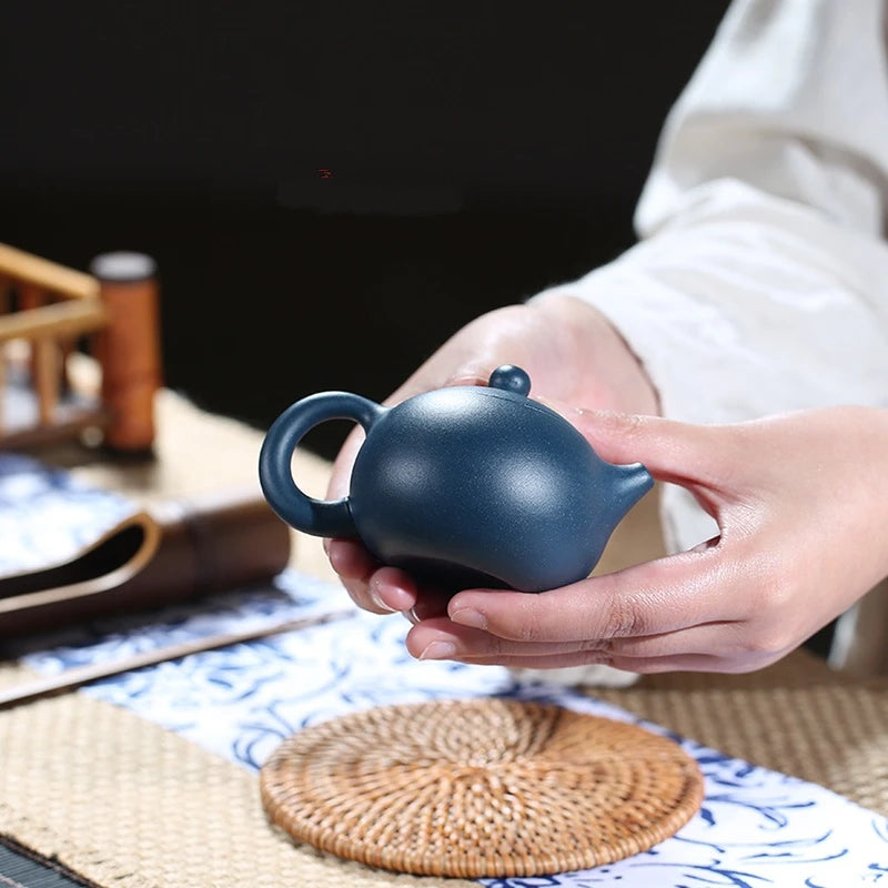 limited stock real yixing zisha republic green clay xishi pot marked handmade tea pot Chinese kungfu master pot of tea small new
