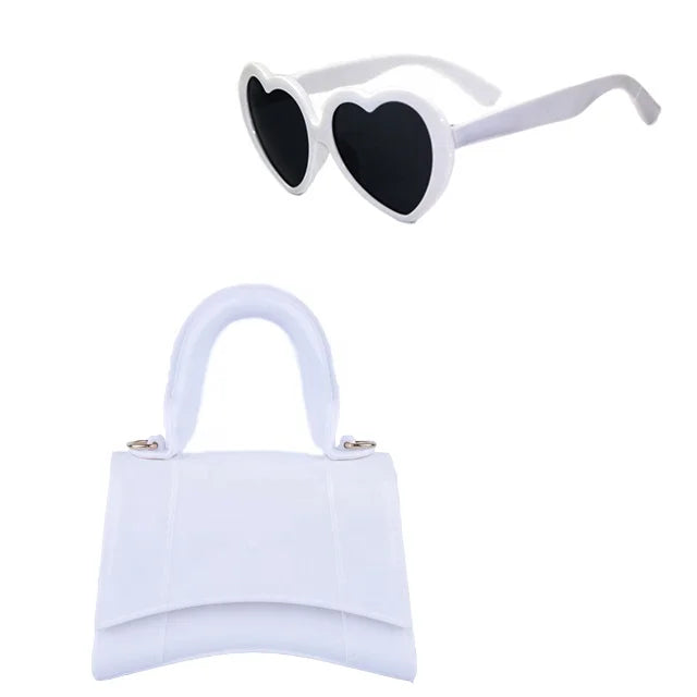 little girls purses 2022 designer kids bags handbag sunglasses kid purse sets bolsas inspirada