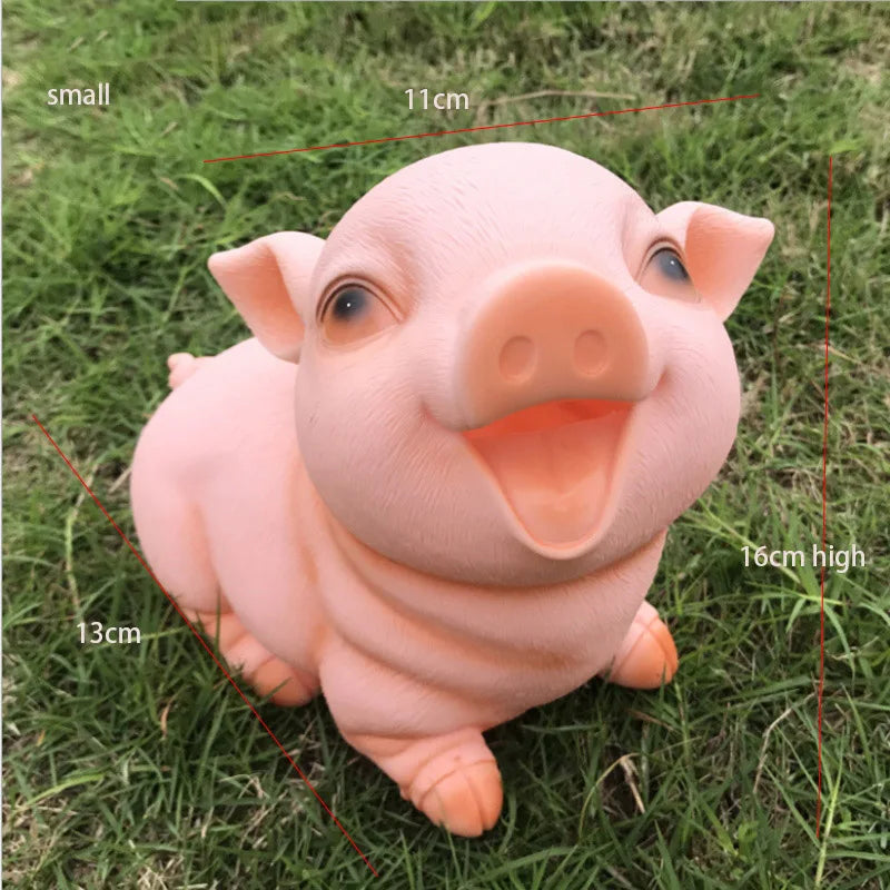 lovely piggy piggy bank  Thick plastic drop-resistant cute animal money-saving box Children's gift decoration money-saving box