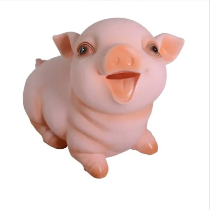 lovely piggy piggy bank  Thick plastic drop-resistant cute animal money-saving box Children's gift decoration money-saving box