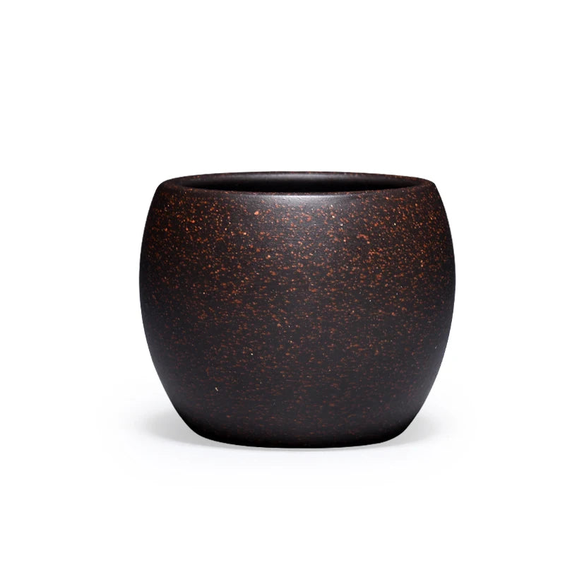 marked tea cup real yixing zisha cup for Pu'er tea Chinese kungfu teacups original ore purple grit black galaxy clay master cups
