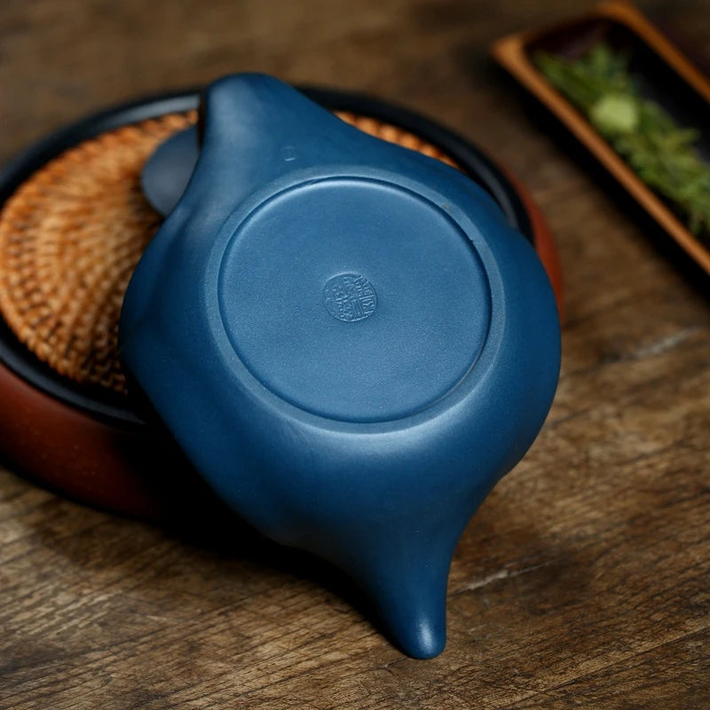 marked tea pot real yixing zisha tianqing clay dragon statue on lid 14 infuser holes 430ml made in China on sales free shipping
