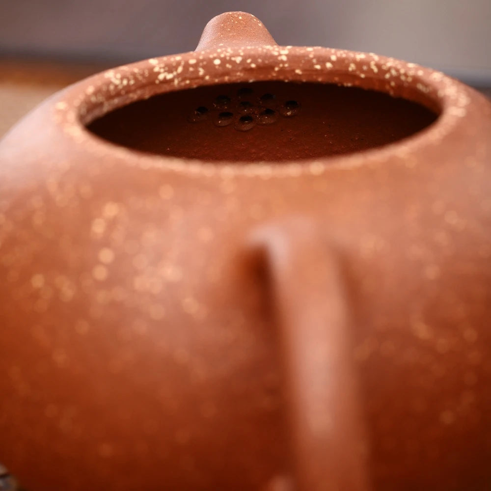 marked xishi tea pot real yixing zisha purple clay 9 holes ball shaped infuser 200ml Chinese kungfu pot 6.8oz