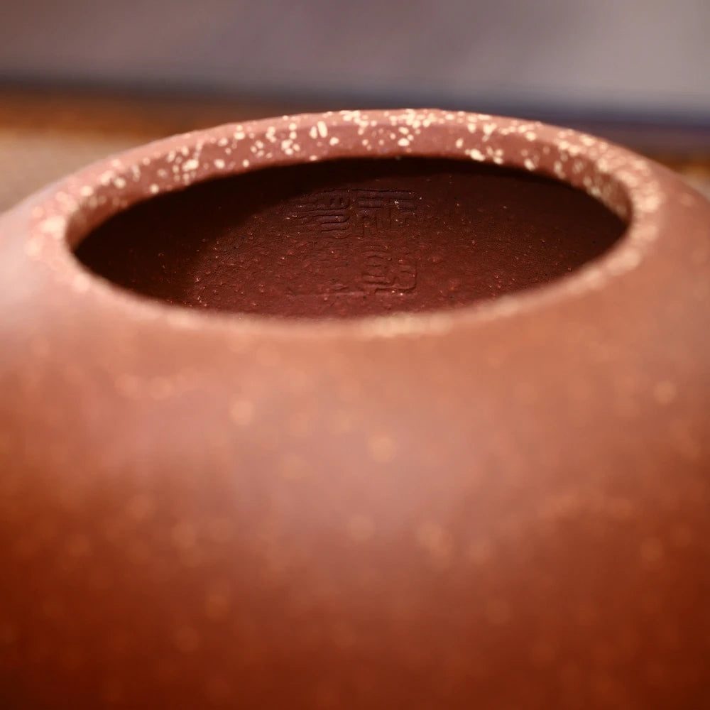 marked xishi tea pot real yixing zisha purple clay 9 holes ball shaped infuser 200ml Chinese kungfu pot 6.8oz