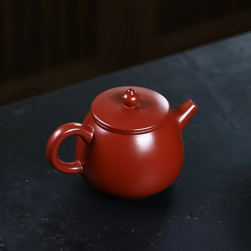 master tea pot Chinese character carved yixing zisha original ore dahongpao clay pot 125ml 7 infuser holes shipiao pot in China