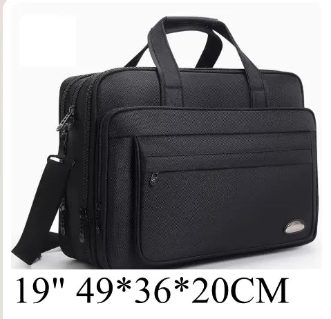 men business briefcase Laptop Bag waterproof Expandable Briefcase Computer Bag Men Women Laptop  Business Shoulder Bag Work Bag