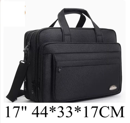 men business briefcase Laptop Bag waterproof Expandable Briefcase Computer Bag Men Women Laptop  Business Shoulder Bag Work Bag