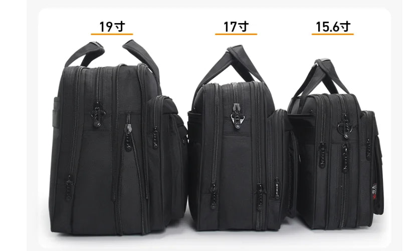 men business briefcase Laptop Bag waterproof Expandable Briefcase Computer Bag Men Women Laptop  Business Shoulder Bag Work Bag