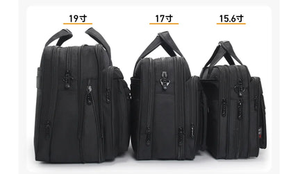 men business briefcase Laptop Bag waterproof Expandable Briefcase Computer Bag Men Women Laptop  Business Shoulder Bag Work Bag