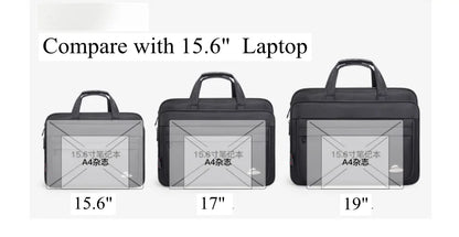 men business briefcase Laptop Bag waterproof Expandable Briefcase Computer Bag Men Women Laptop  Business Shoulder Bag Work Bag