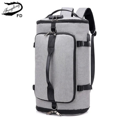 men large travel backpack Anti-theft backpack password lock smart backpack usb charge male backpacks with luggage belt schoolbag