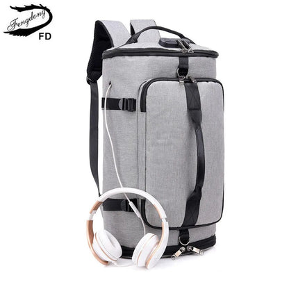 men large travel backpack Anti-theft backpack password lock smart backpack usb charge male backpacks with luggage belt schoolbag