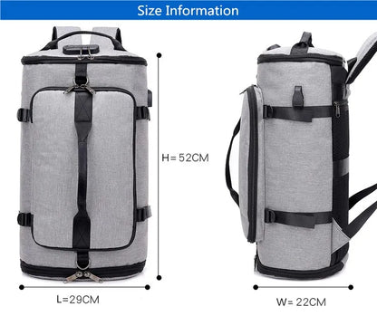 men large travel backpack Anti-theft backpack password lock smart backpack usb charge male backpacks with luggage belt schoolbag