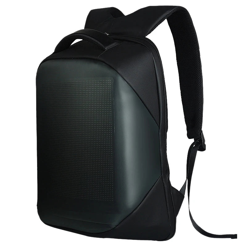 mesh pixel backpack with led backpack with screen smart back pack led mochila con led 15.6 inch laptop backpack women