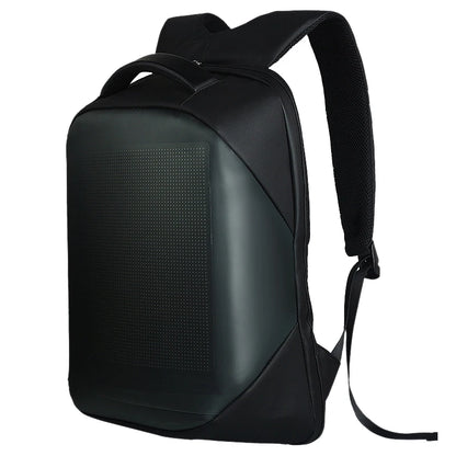 mesh pixel backpack with led backpack with screen smart back pack led mochila con led 15.6 inch laptop backpack women