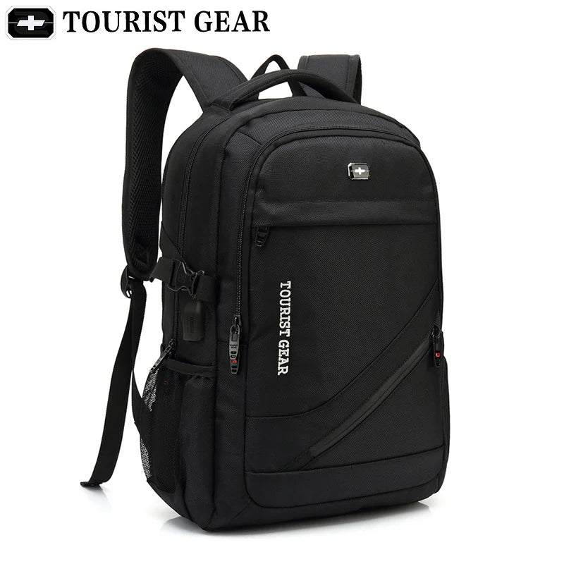 mochila usb Brand Design Men's Travel Bag Man Swiss Backpack Polyester Bags Waterproof Anti Theft Backpack Laptop Backpacks Men