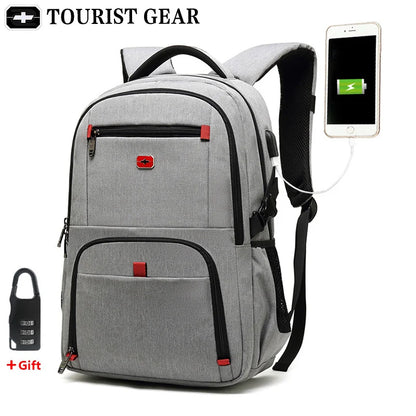 mochila usb Men's Travel Bag Man Swiss Backpack women Waterproof Anti Theft Backpack 15.6 inch Laptop Backpacks travel plecak