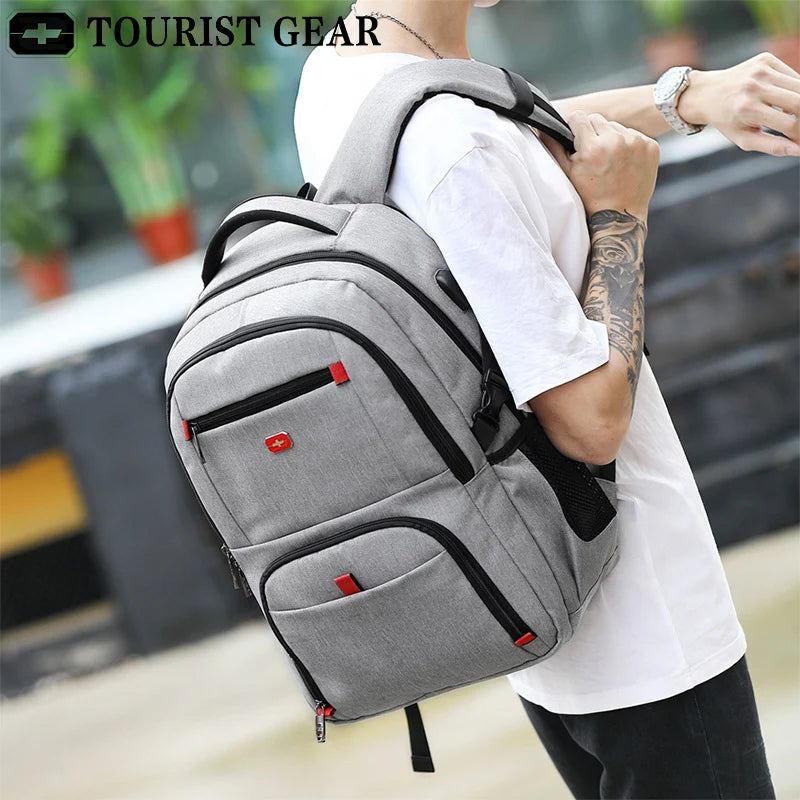 mochila usb Men's Travel Bag Man Swiss Backpack women Waterproof Anti Theft Backpack 15.6 inch Laptop Backpacks travel plecak