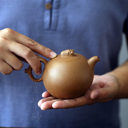 monohydrate hall are recommended pure manual and old mud fruit pot of 300 ml of big material make tea pot of household