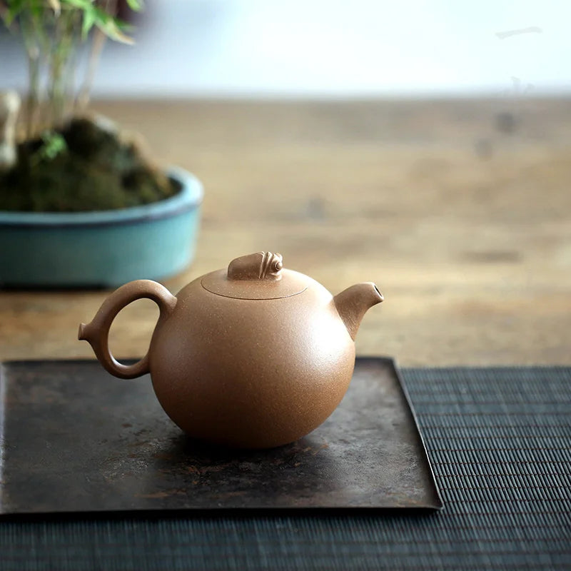monohydrate hall are recommended pure manual and old mud fruit pot of 300 ml of big material make tea pot of household