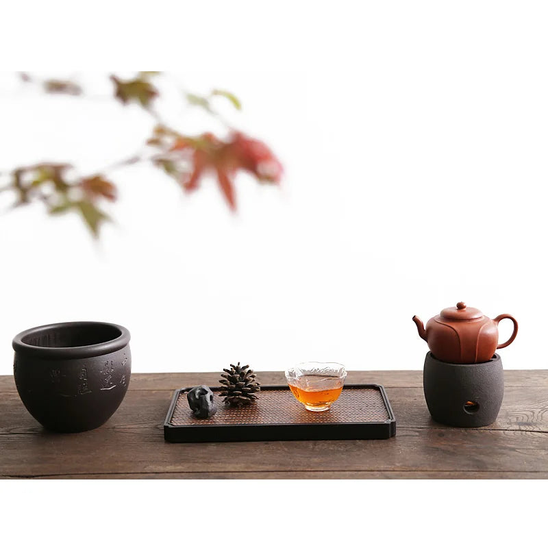 monohydrate writing brush washer yixing sand washing dirty water jar kung fu tea set small tea slag bucket spare parts