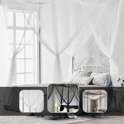 mosquito net bed netting black white solid color for summer bed canopy with hooks gift without frames for bed 70" x 78" nettings