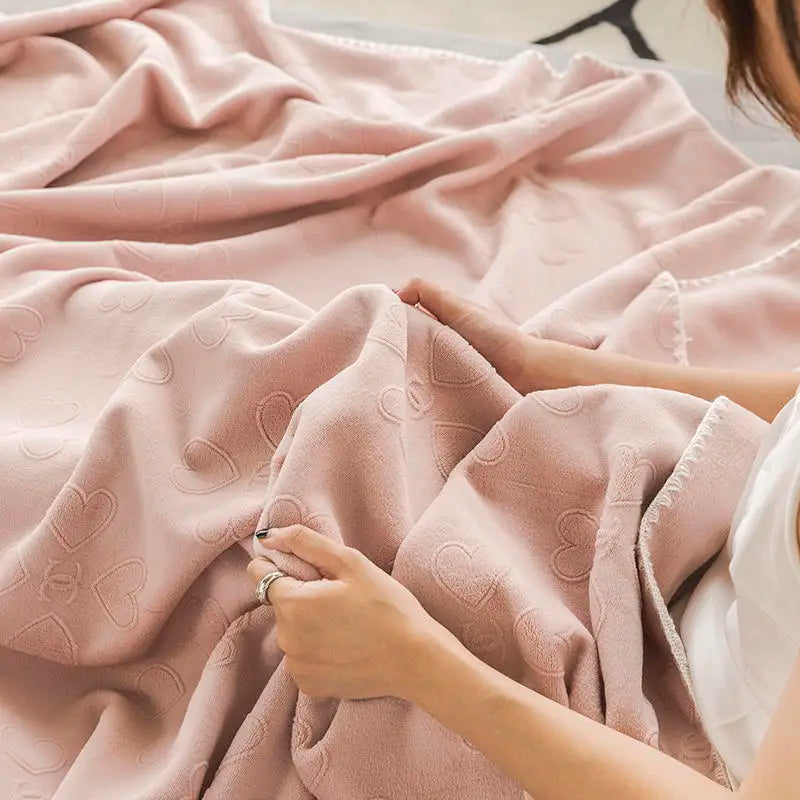 multi size thin blanket velvet soft creative health care bed cover air conditioning sheet active printing summer autumn spring