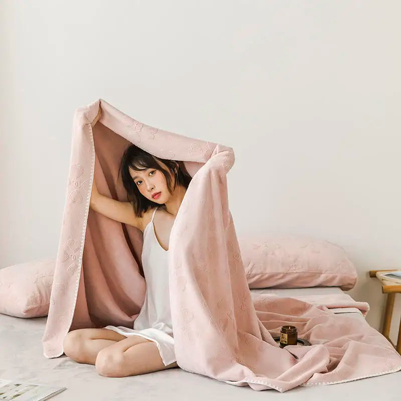multi size thin blanket velvet soft creative health care bed cover air conditioning sheet active printing summer autumn spring
