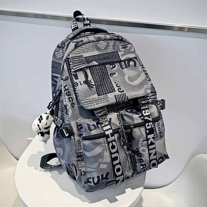new fashion school backpack for teenage boys cool schoolbag waterproof  travel backpack college large bookbag kids school bags