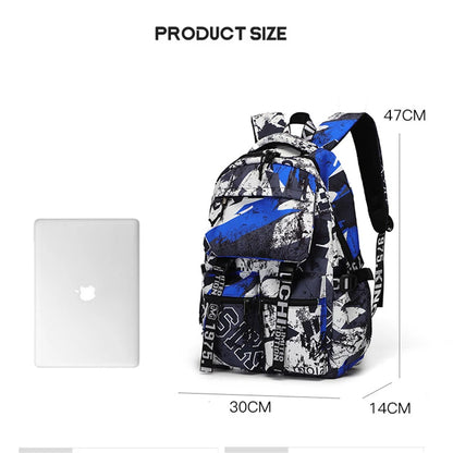 new fashion school backpack for teenage boys cool schoolbag waterproof  travel backpack college large bookbag kids school bags