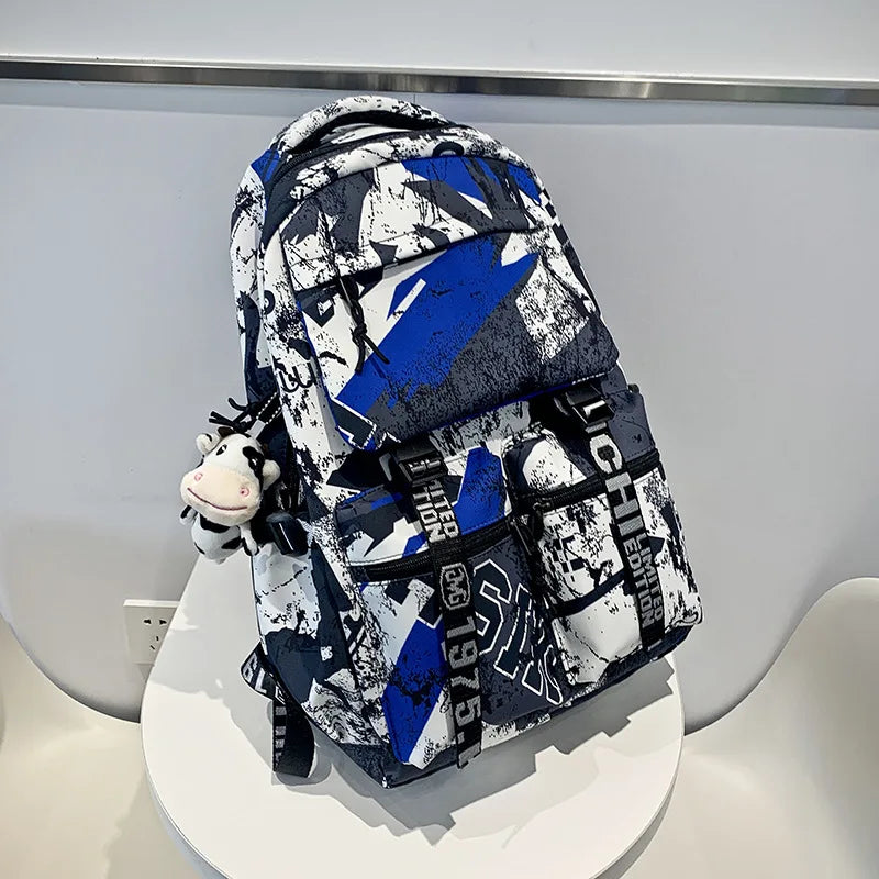 new fashion school backpack for teenage boys cool schoolbag waterproof  travel backpack college large bookbag kids school bags