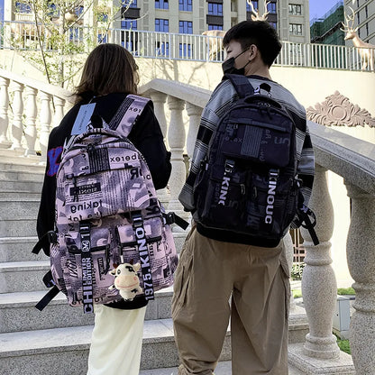 new fashion school backpack for teenage boys cool schoolbag waterproof  travel backpack college large bookbag kids school bags